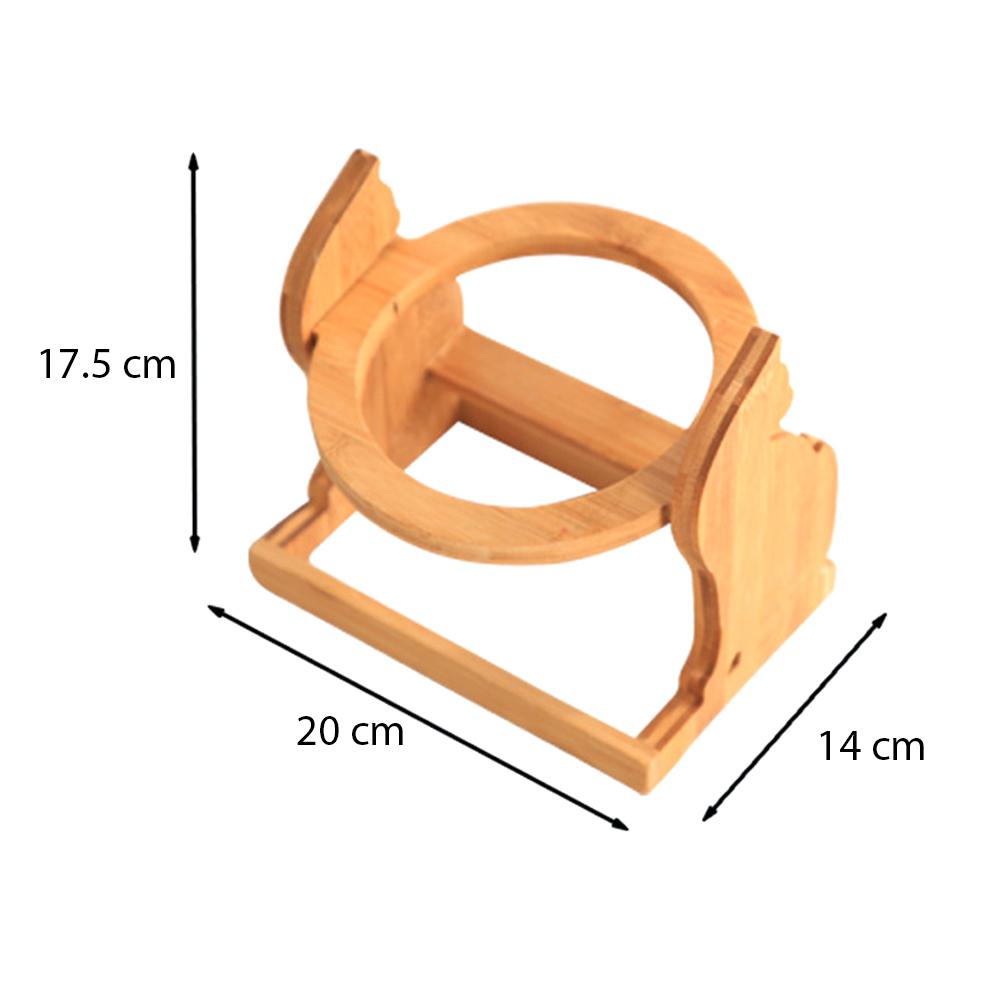 Pet Food Bowl Adjustable Height Anti-Tumble Feeding Stand