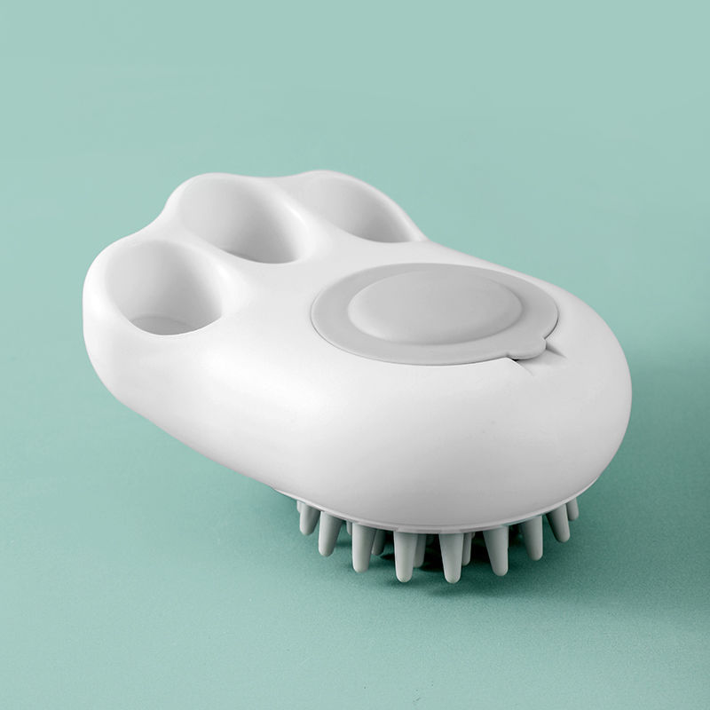 Pet Bath Brush Massage Comb Silicone Grooming Tool