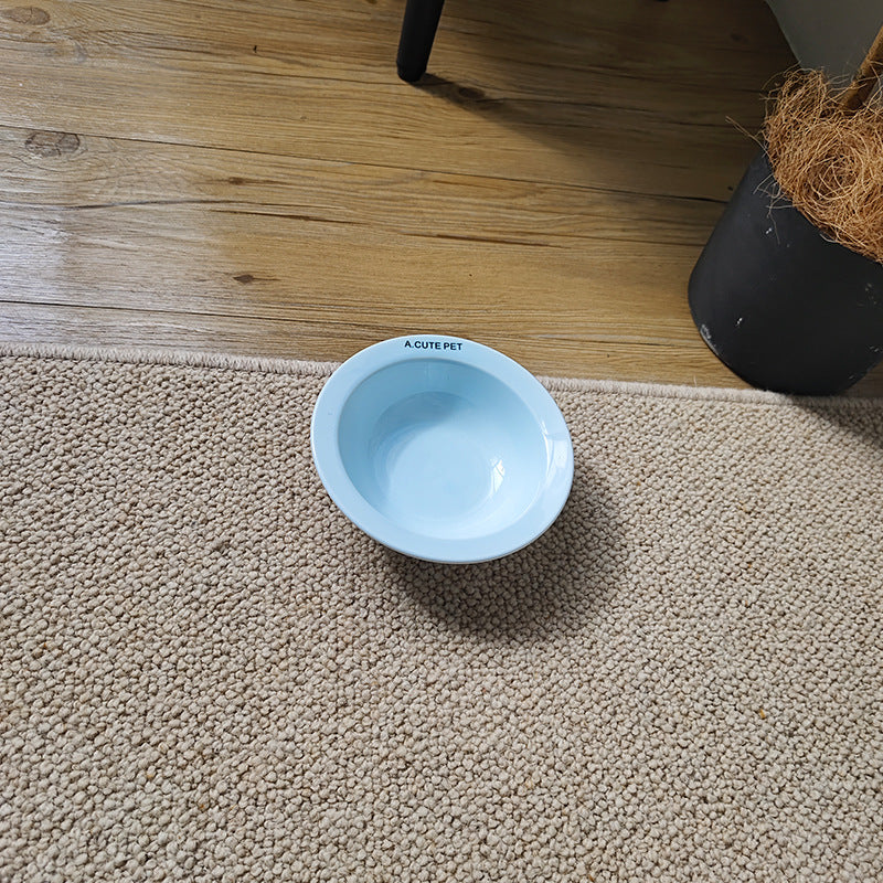 Anti-Tumble Elevated Pet Food And Water Bowl Double Holder Ceramic Stand