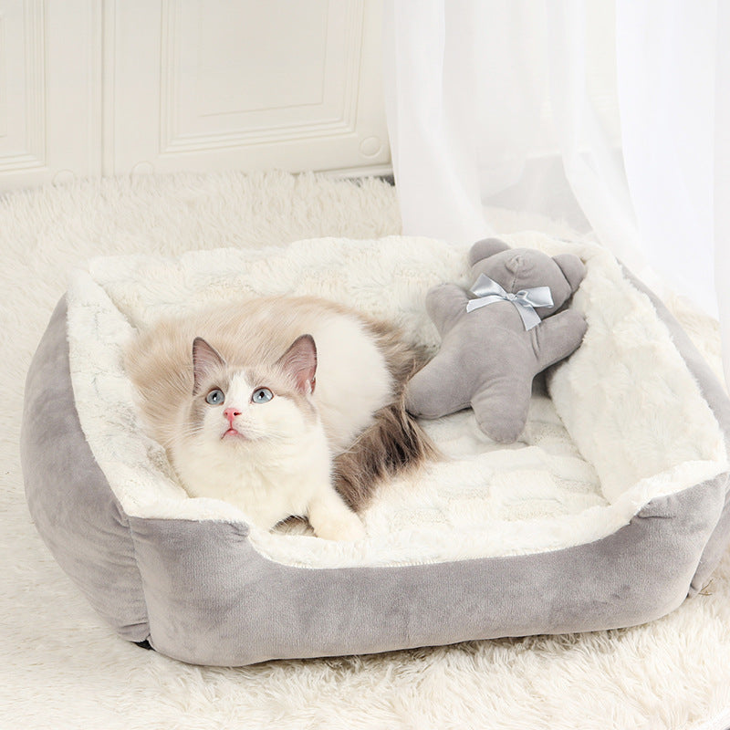 Pet Soft Comfortable Cozy Nest Bed