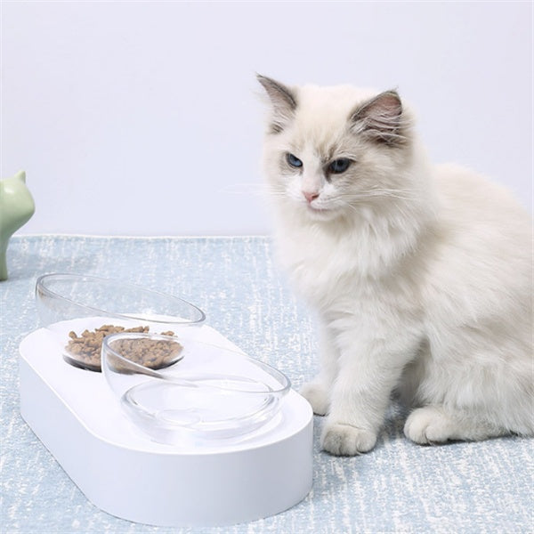 Adjustable Pet Feeding Bowl Elevated Anti-Tumble Design