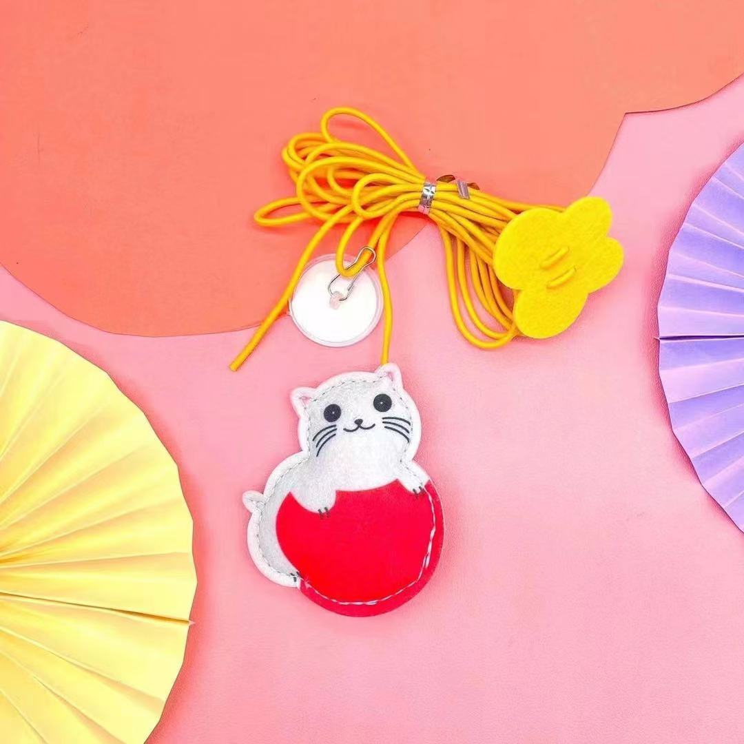 Pet Interactive Rope Mouse Toy Telescopic Hanging Boredom Toy