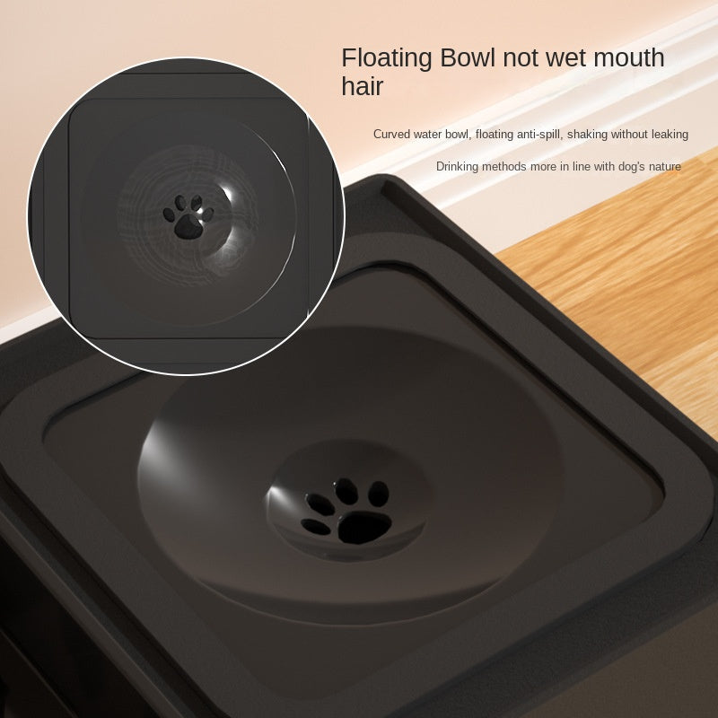 Adjustable Double Bowl Pet Feeding Stand Stainless Steel Elevated Dispenser