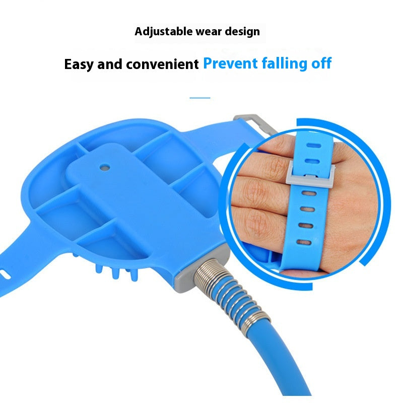 Pet Bathing Gloves Silicone Massage Shower Brush Handheld Bath Tool