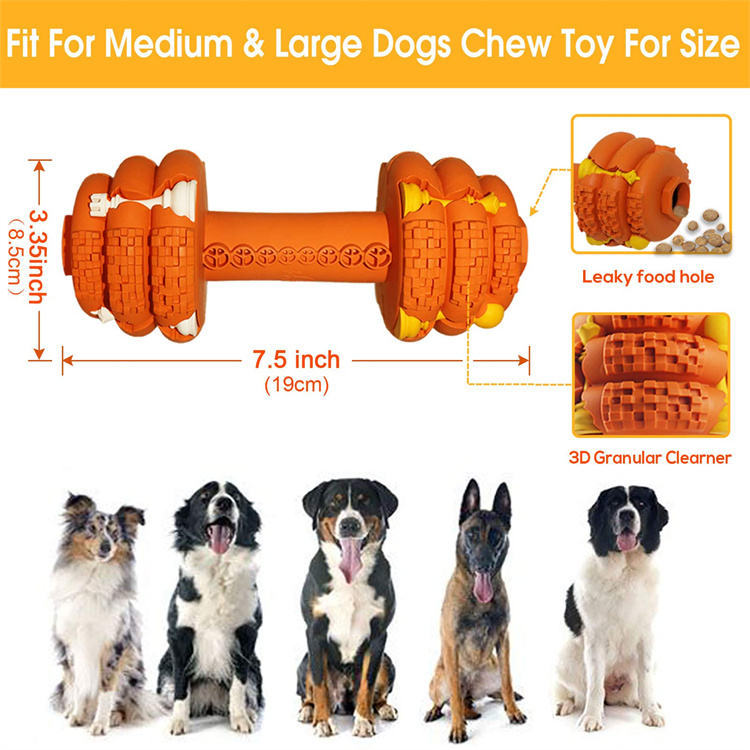 Pet Durable Chew Toy Food Grade Tooth Cleaning Interactive Toy