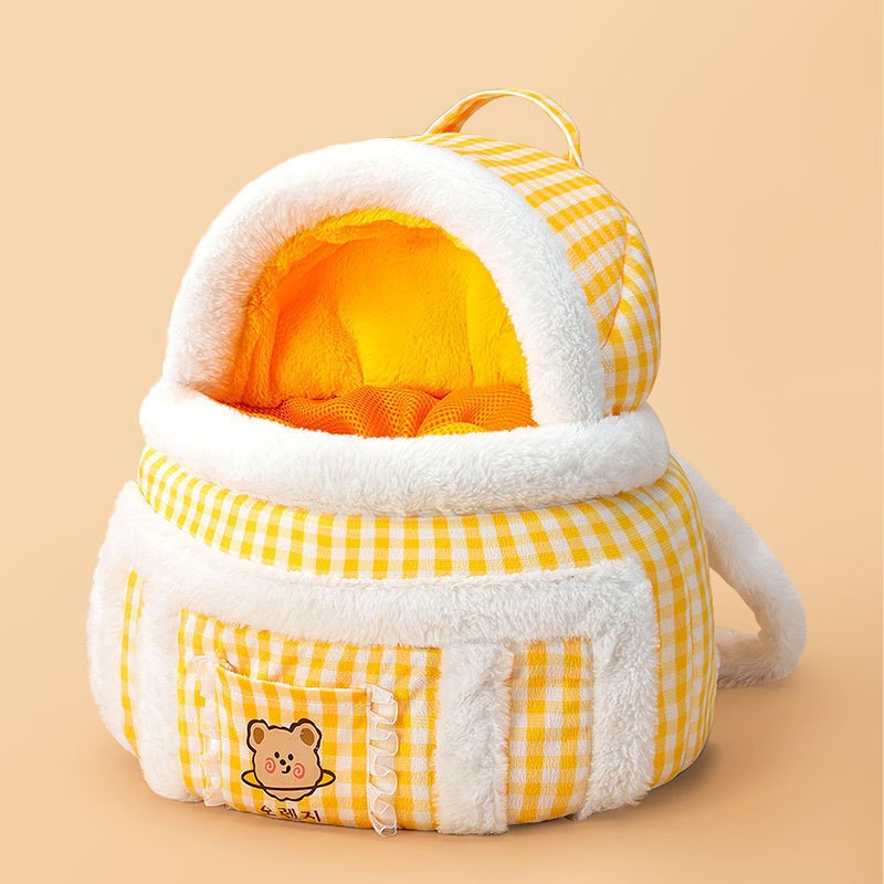 Animal Shaped Portable Pet Backpack Diaper Shoulder Carrier Bag