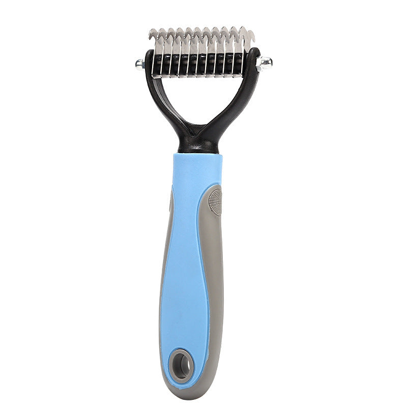Double Sided Pet Grooming Brush Hair Removal Dematting Comb