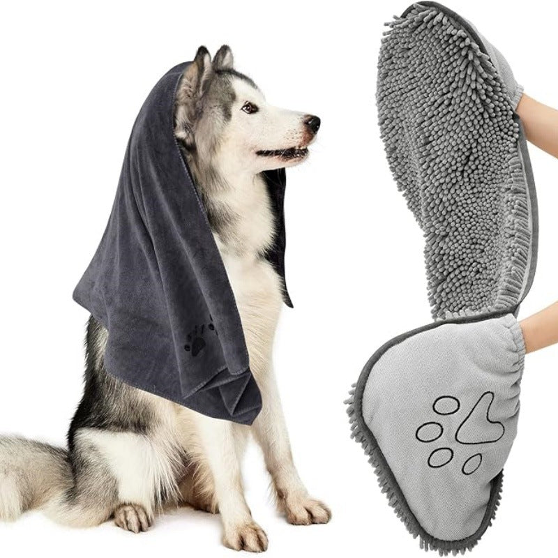 Specially Designed Pet Bath Towel Quick Absorbent Water Drying Towel