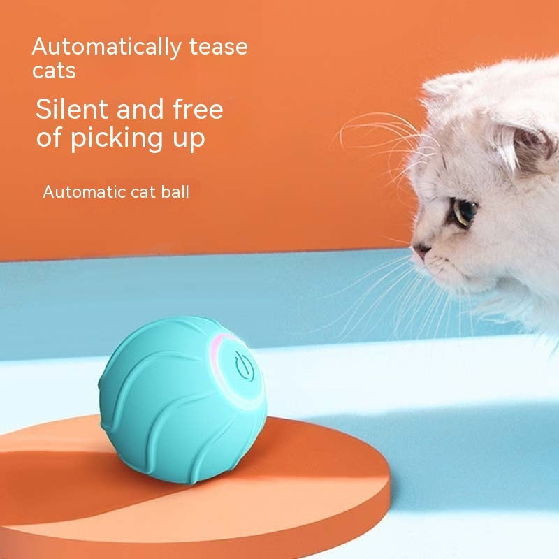 Pet Smart Rolling Ball Interactive Automatic Bouncing Teasing Toy