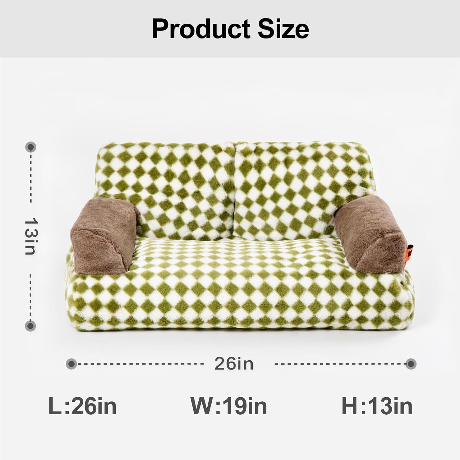 Fluffy Washable Pet Couch Bed Non Slip Sleeping Nest