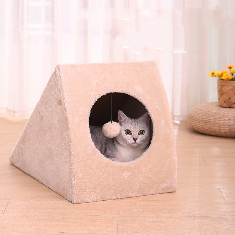 Pet Large Warm Cozy Fleece Nest Bed House