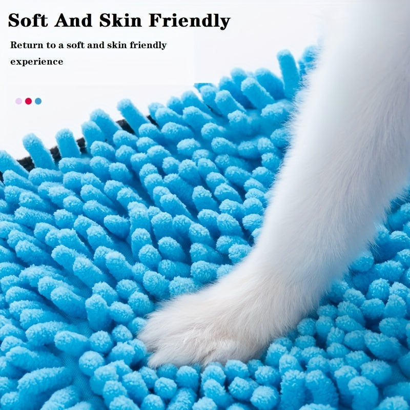 Absorbent Pet Bath Towel Microfiber Quick Drying Hand Pocket Super Absorbent Pet Towel