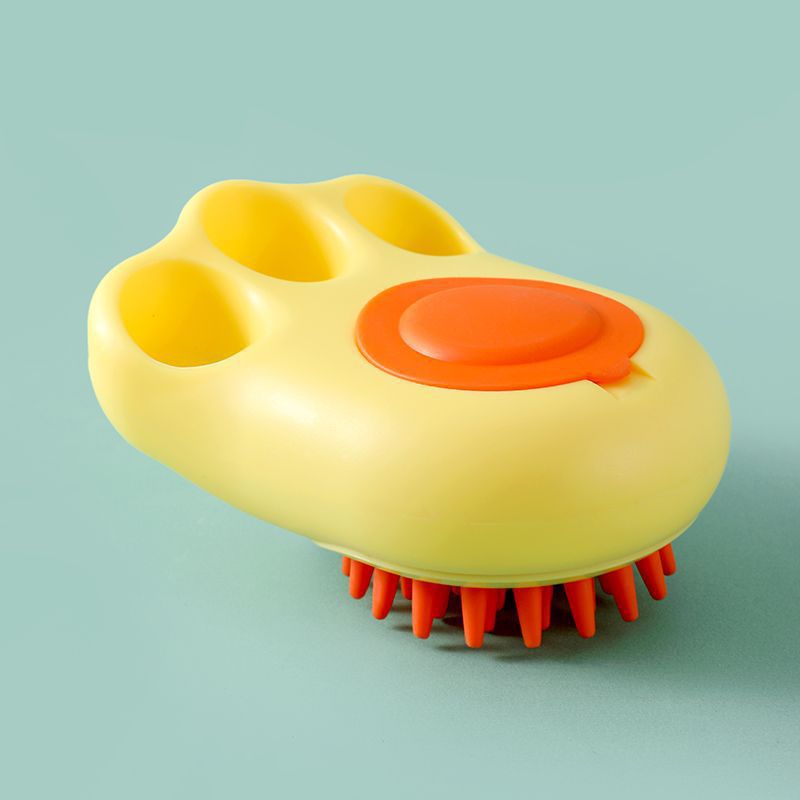 Pet Bath Brush Massage Comb Silicone Grooming Tool