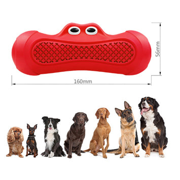 Vocal Pet Chew Toy Durable Rubber Teething Bite Resistant