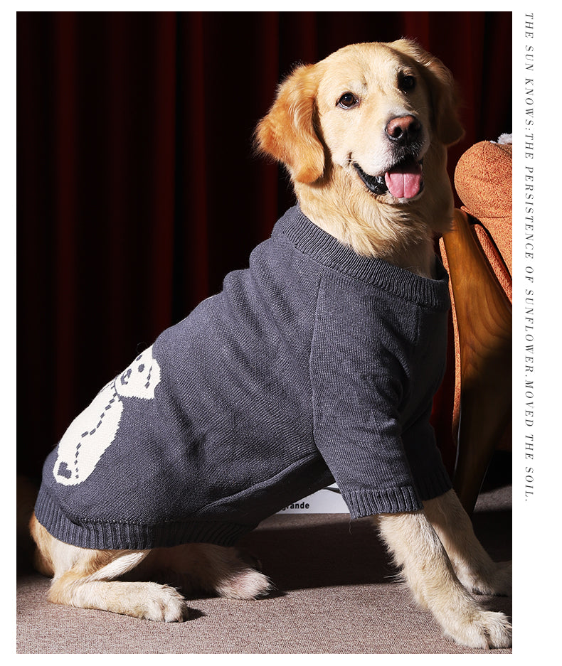 Pet Winter Warm Thick Sweater For Large Pets