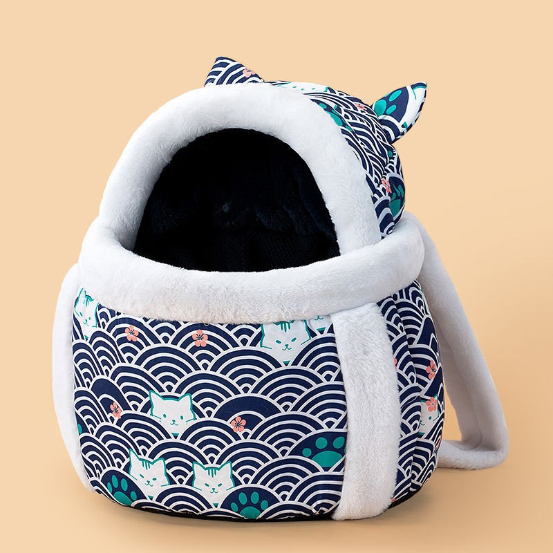 Animal Shaped Portable Pet Backpack Diaper Shoulder Carrier Bag