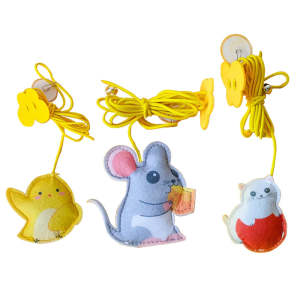 Pet Interactive Rope Mouse Toy Telescopic Hanging Boredom Toy