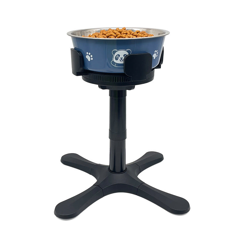Pet Bowl Bracket Adjustable Height Anti-Tumble Feeder Stand