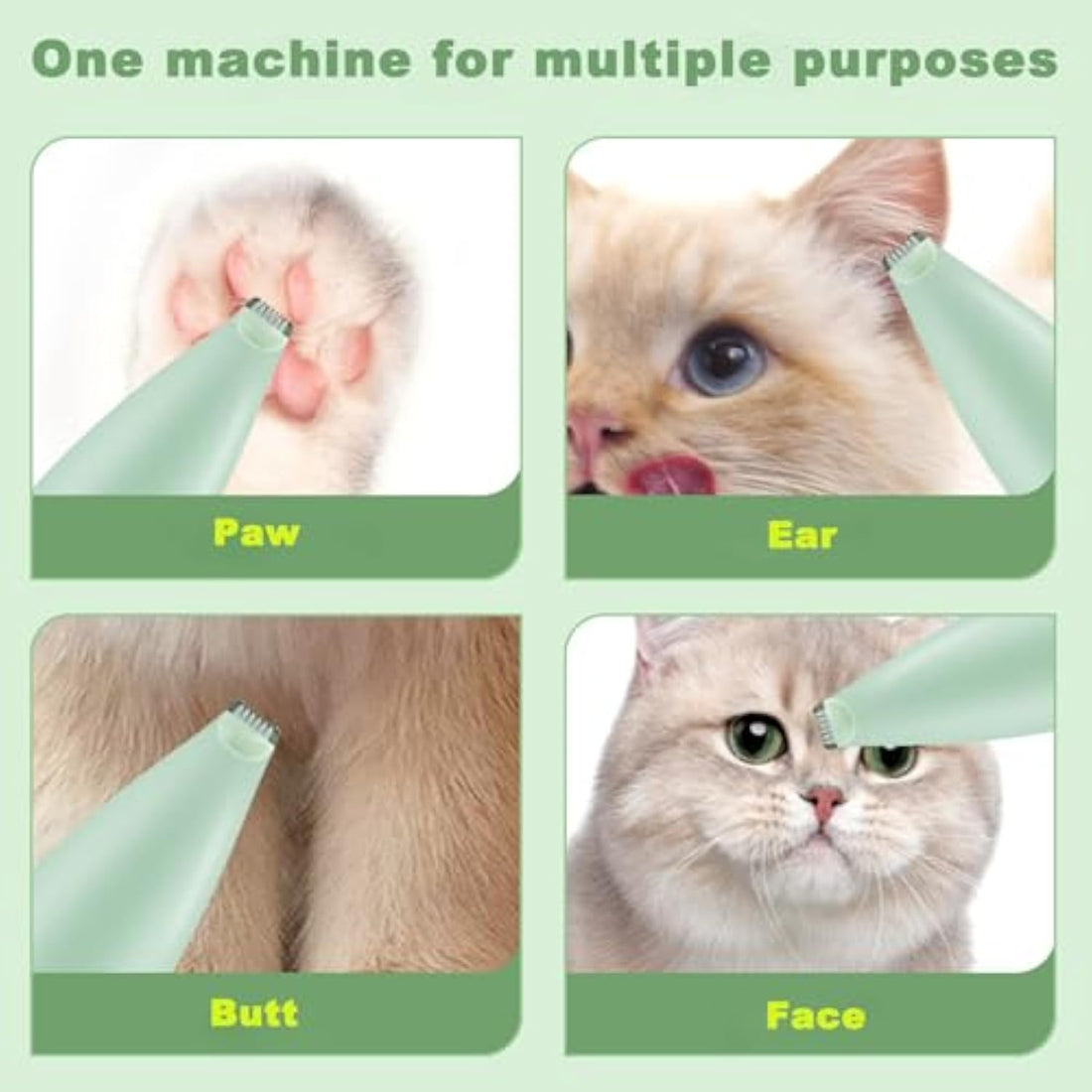 Rechargeable Pet Paw Trimmer Grooming Tool Ergonomic Clipper