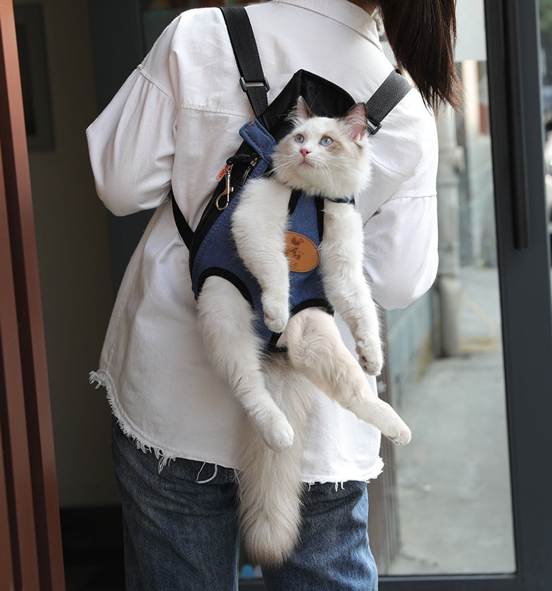 Portable Pet Backpack For Spring Outing Carrier Bag