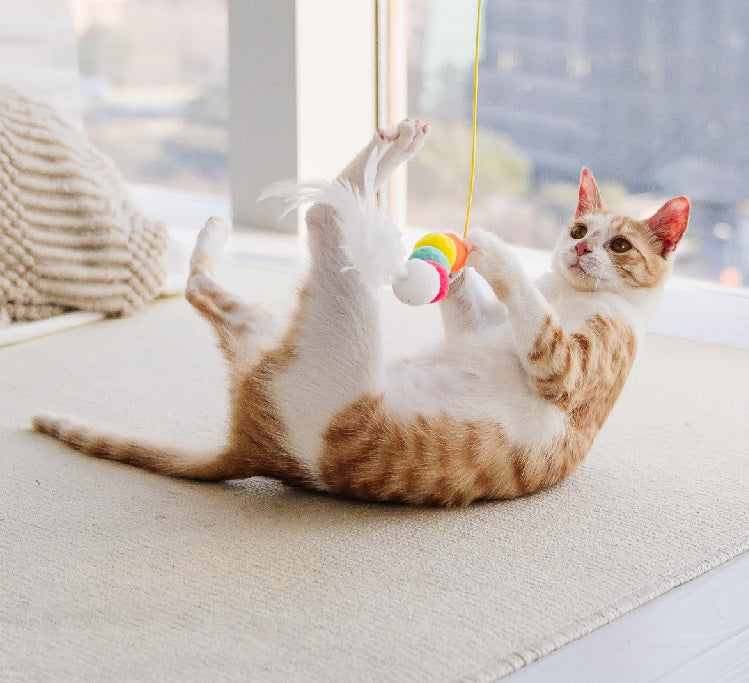 Pet Interactive Rope Mouse Toy Telescopic Hanging Boredom Toy
