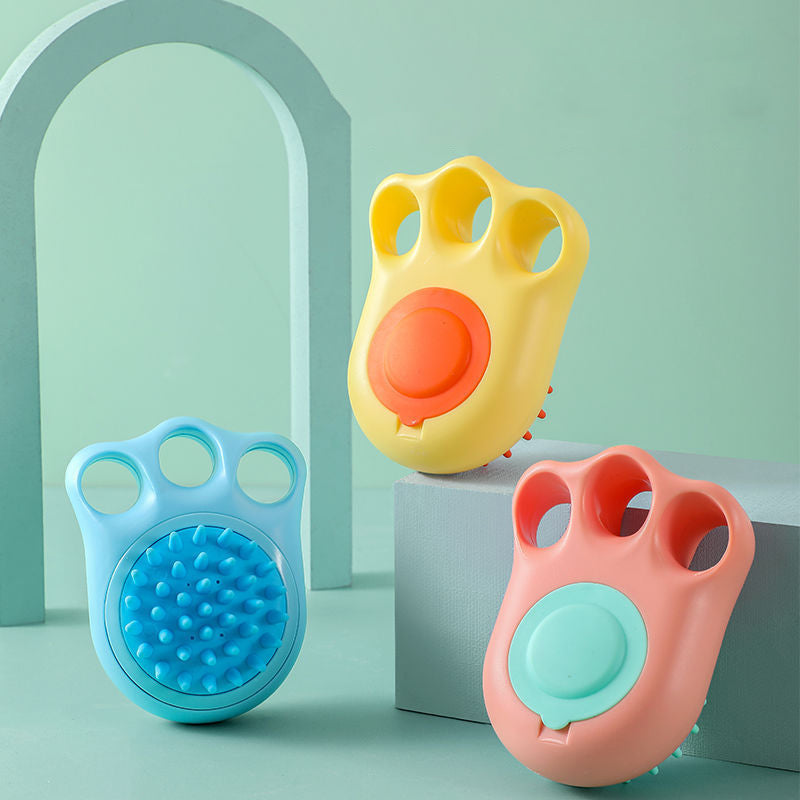 Pet Bath Brush Massage Comb Silicone Grooming Tool