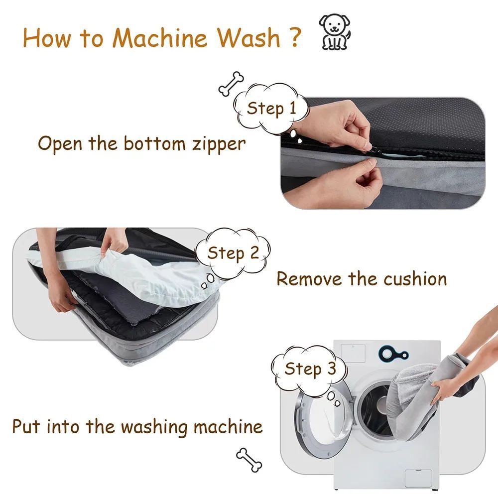 Pet Waterproof Sofa Style Bed Mat With Blanket Nest
