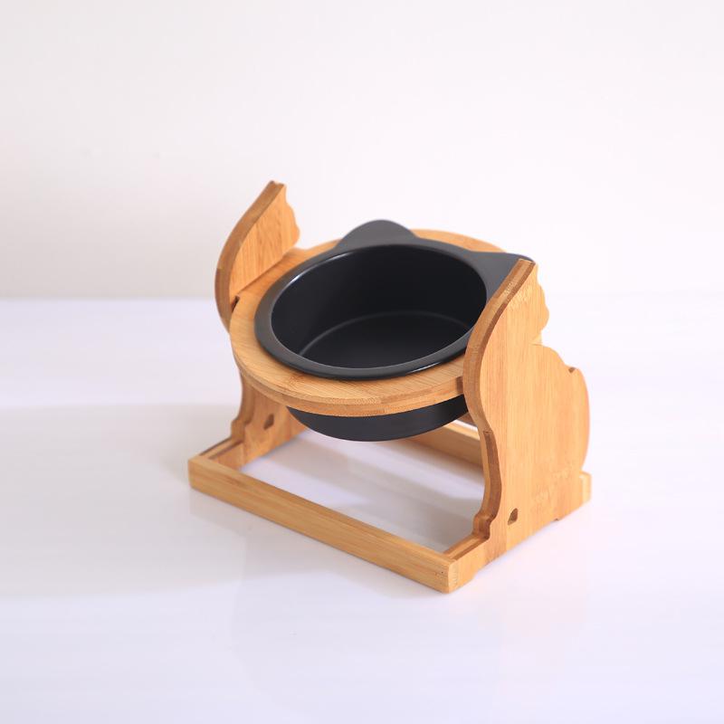 Pet Food Bowl Adjustable Height Anti-Tumble Feeding Stand