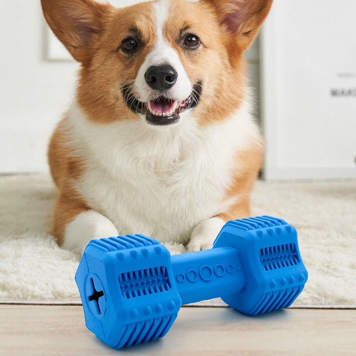 Pet Interactive Rubber Chew Toy Food Dispensing Durable Molar Toy
