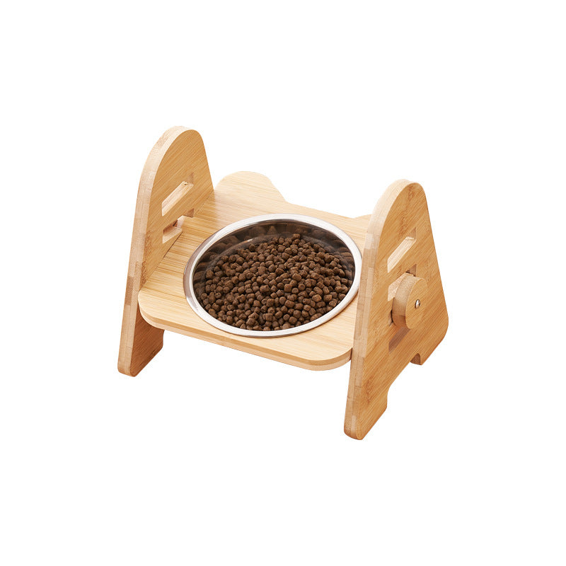 Oblique Mouth Pet Cervical Spine Support Drinking Bowl