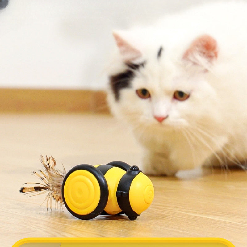 Pet Electric Interactive Moving Teaser Feather Toy