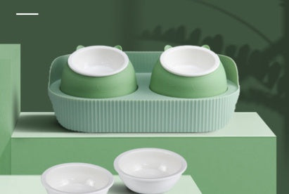 Ceramic Pet Feeding Bowl Cervical Spine Support Design