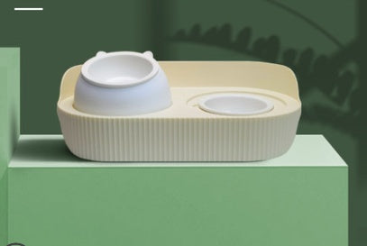 Ceramic Pet Feeding Bowl Cervical Spine Support Design