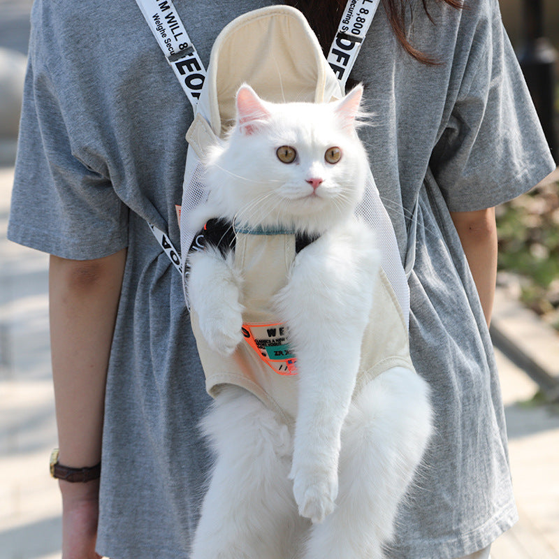 Portable Pet Shoulder Backpack Carry Bag For Outing