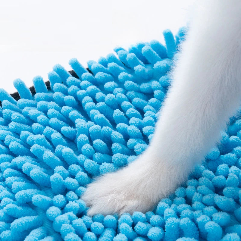 Absorbent Pet Bath Towel Microfiber Quick Drying Hand Pocket Super Absorbent Pet Towel