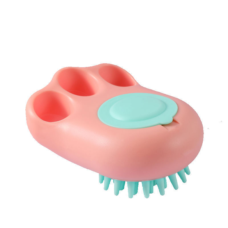 Pet Bath Brush Massage Comb Silicone Grooming Tool