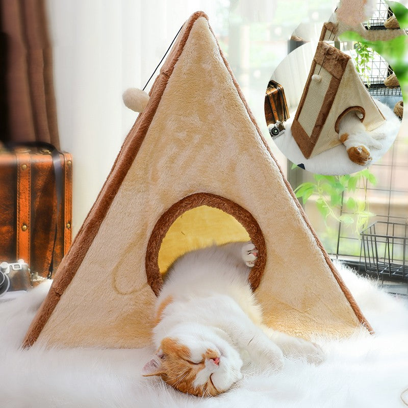 Pet Large Warm Cozy Fleece Nest Bed House