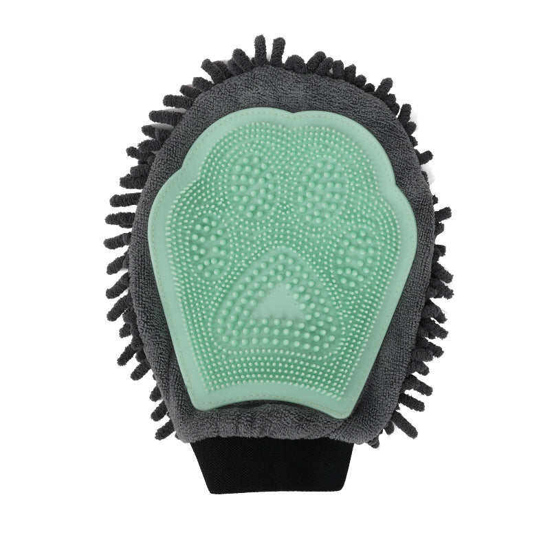 2 In 1 Pet Grooming Glove Bathing Brush Massage Tool