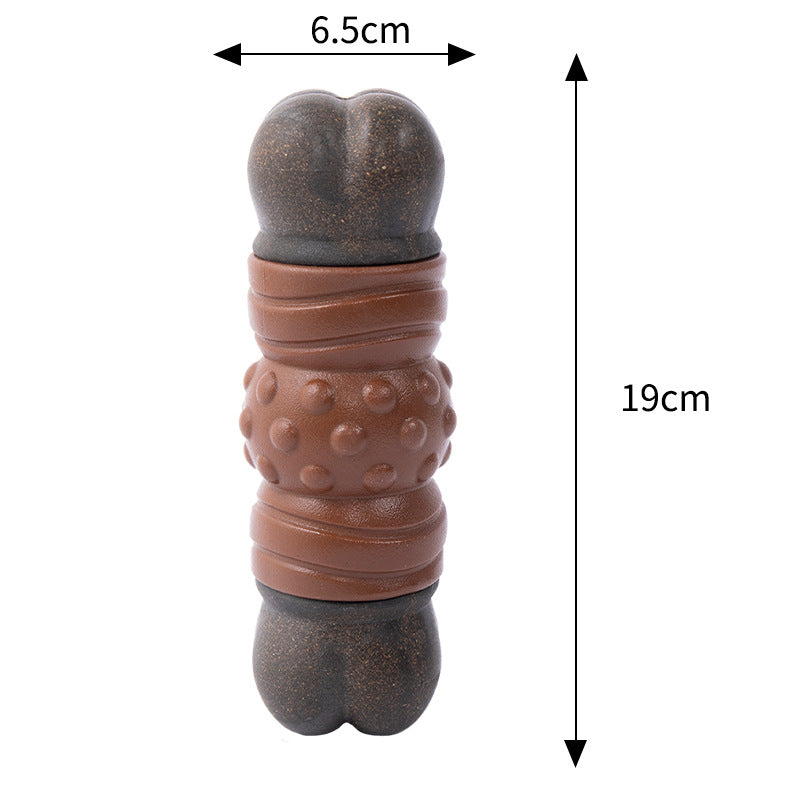 Pet Indestructible Bacon Flavored Durable Chew Toy For Aggressive Chewers