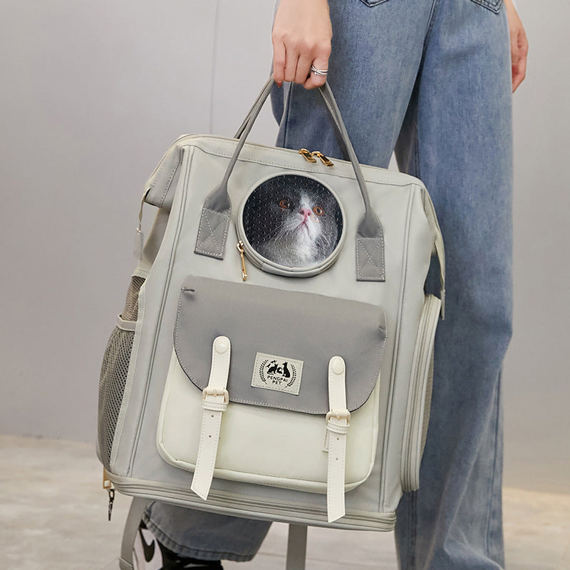 Large Capacity Breathable Portable Pet Backpack Carrier
