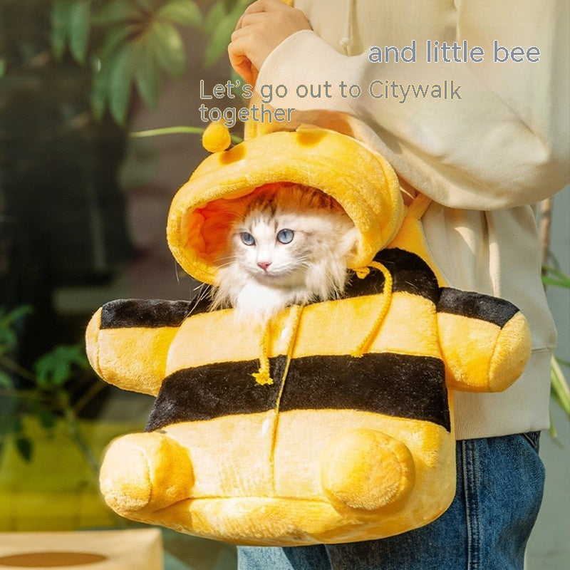 Animal Shaped Portable Pet Backpack Diaper Shoulder Carrier Bag