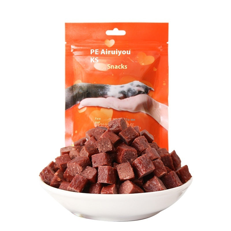 Dried Beef Chicken Dog Training Reward Cubes Wholesale Pet Snacks