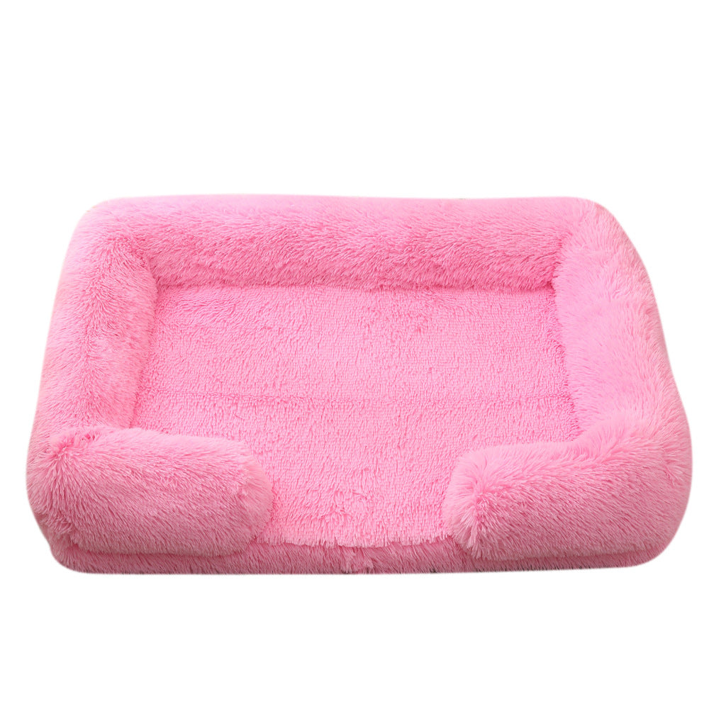 Pet Plush Round Winter Cozy Bed