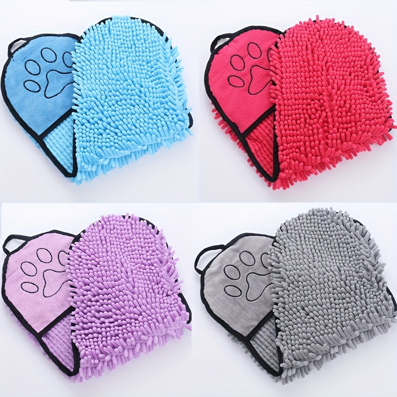 Absorbent Pet Bath Towel Microfiber Quick Drying Hand Pocket Super Absorbent Pet Towel