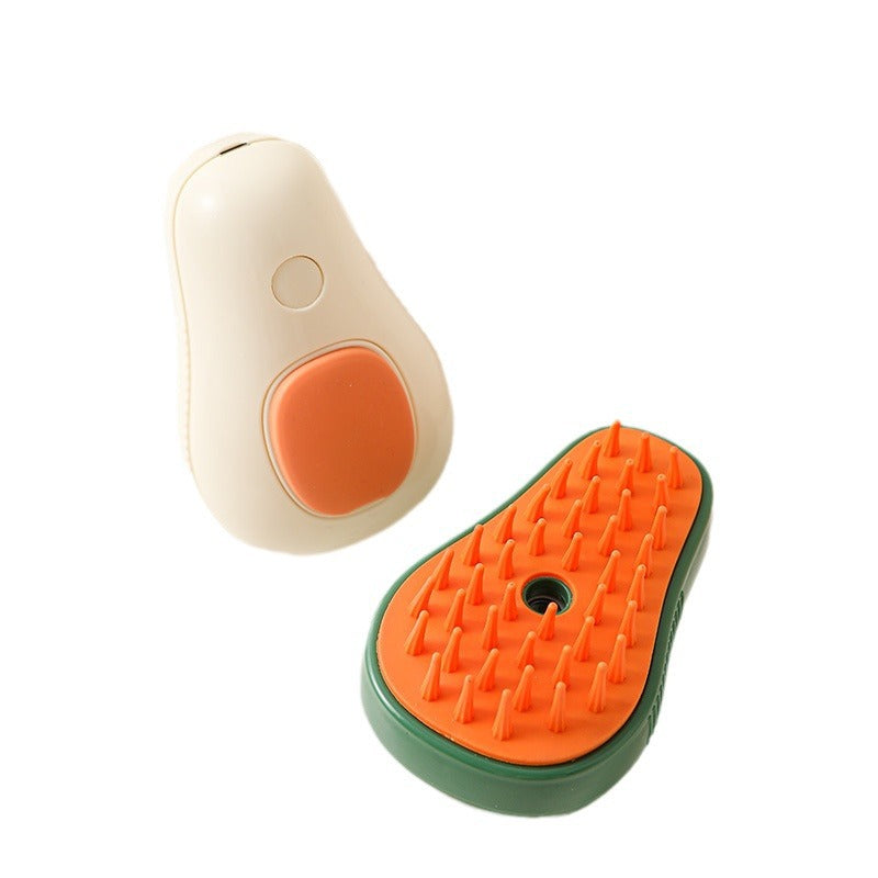 Electric Pet Steam Brush Self Cleaning Massage Grooming Comb