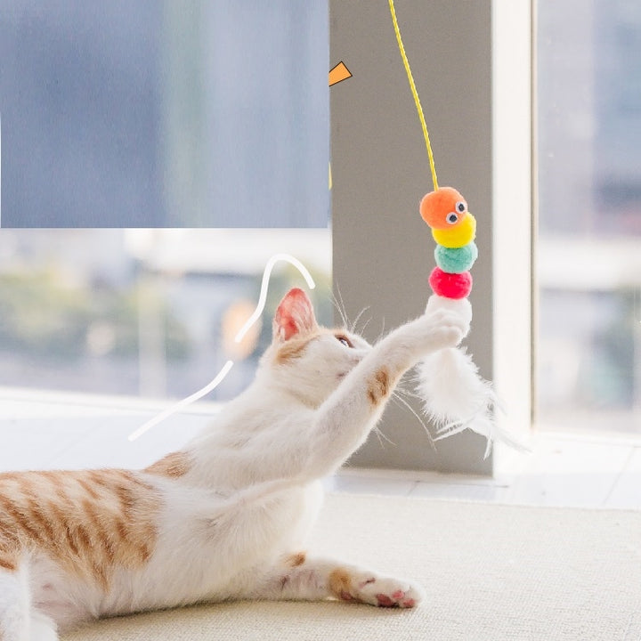 Pet Interactive Rope Mouse Toy Telescopic Hanging Boredom Toy