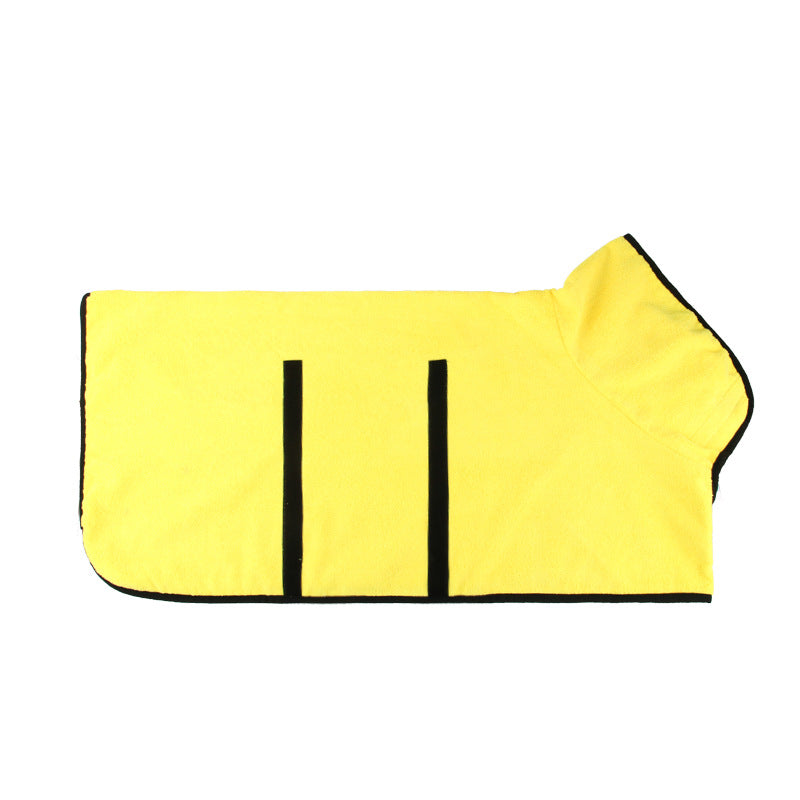 Pet Bathrobe Neck Wrap Tucked Waist Shirt