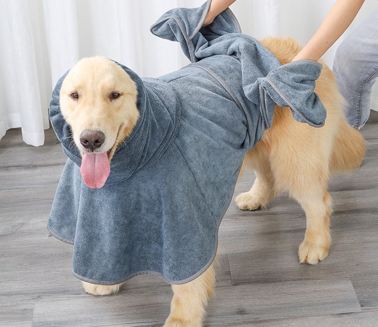 Highly Absorbent Pet Cotton Bathrobe Soft Drying Towel