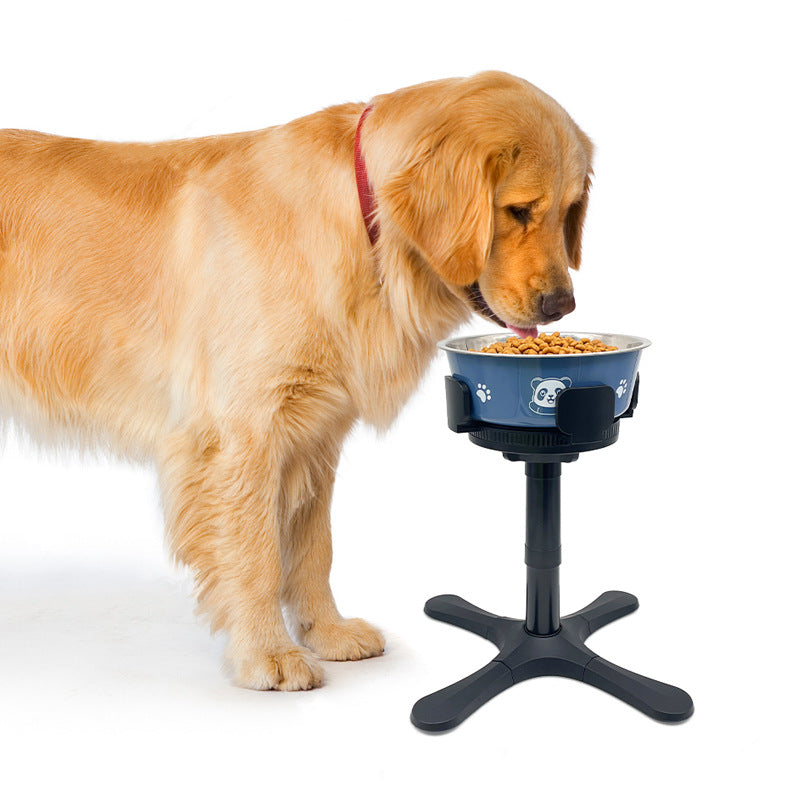 Pet Bowl Bracket Adjustable Height Anti-Tumble Feeder Stand