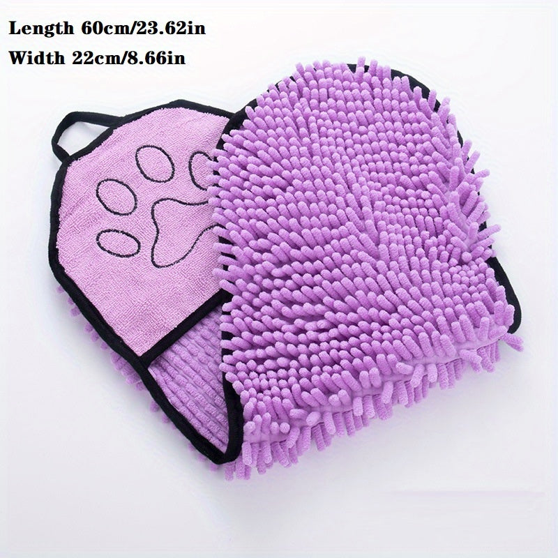Absorbent Pet Bath Towel Microfiber Quick Drying Hand Pocket Super Absorbent Pet Towel